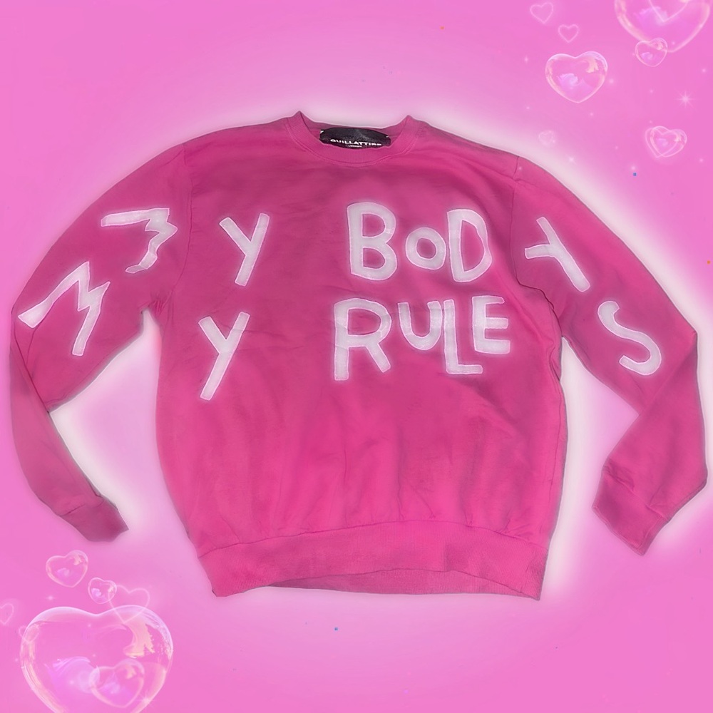 *N E W* 😍✨ Brand QUILLATTIRE “My Body My Rules” Crewneck Sweatshirt💓👑💪🏼